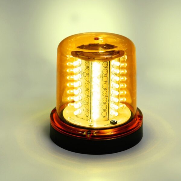 GIROLED 64 LEDS PARAFUSO 12V ÂMBAR - Imagem 4