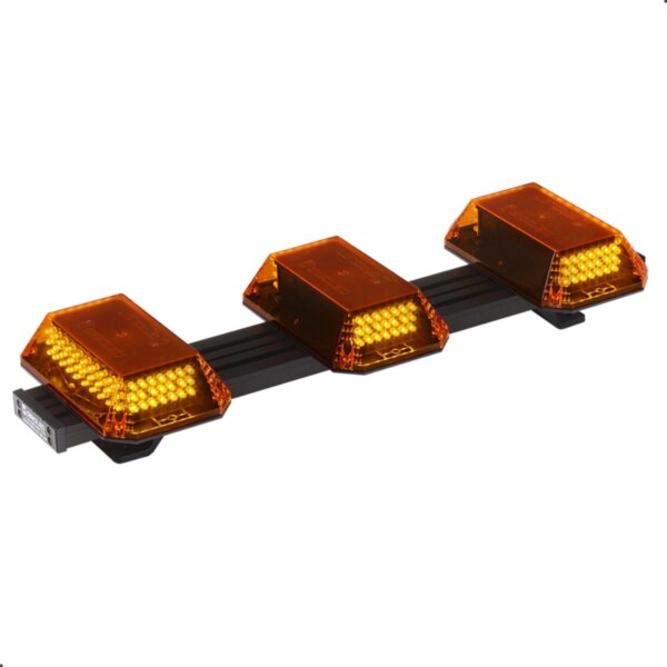 GIROLED 0,6MT - 3 CÚPULAS FRONTAIS + LEDS - 12V - ÂMBAR - Imagem 2