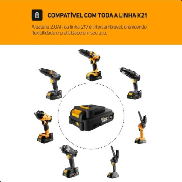 WAP BATERIA 2 Ah - 21V K21 BT02 - Imagem 5