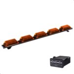 GIROLED 1,2MT 5 CÚPULA LATERAL 12V ÂMBAR 324 LEDS
