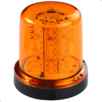 GIROLED REDONDO 32 LEDS 12V ÂMBAR PARAFUSO - Imagem 2