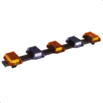 GIROLED 1,0MT 5 CÚPULA FRONTAL 270 LEDS 12V BICOLOR - Imagem 2