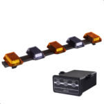 GIROLED 1,0MT 5 CÚPULA FRONTAL 270 LEDS 12V BICOLOR