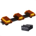 GIROLED 0,6MT 3 CÚPULAS FRONTAIS 186 LEDS 24V ÂMBAR