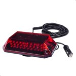 GIROLED CÚPULA IMÃ E PLUG 24V VERMELHO - Imagem 2