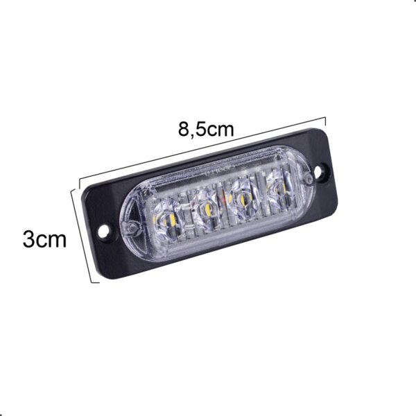 FAROL SMD 2W - 12V - VERMELHO - Imagem 3