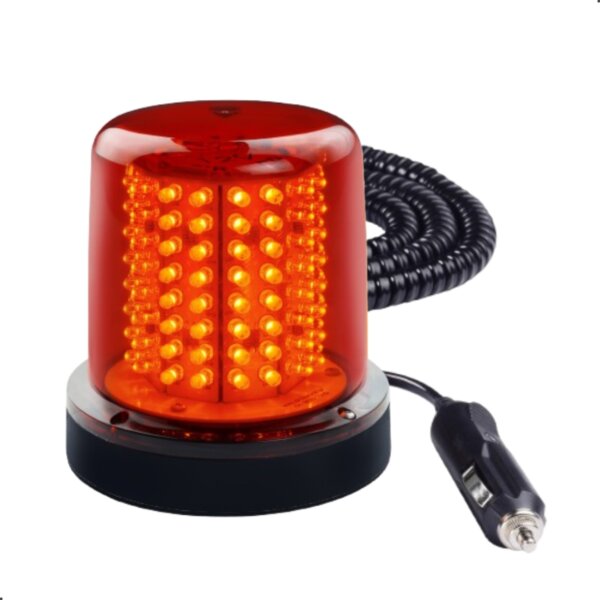 GIROLED 128 LEDS IMÃ E PLUG 12V VERMELHO - Imagem 2