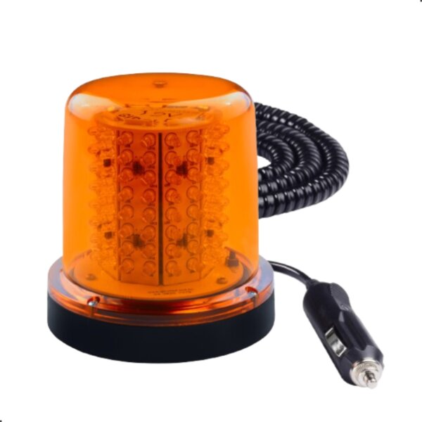 GIROLED 128 LEDS IMÃ/PLUG 24V ÂMBAR - Imagem 2