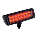 FAROL RETANGULAR 2W VERMELHO 24V GIROLED