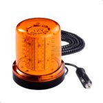 GIROLED 64 LEDS IMÃ E PLUG ÂMBAR 12V - Imagem 2