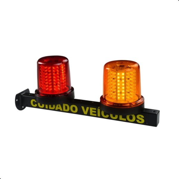 SINALIZADOR DE GARAGEM DUPLO REDONDO BIVOLT - Imagem 2