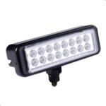 FAROL RETANGULAR 2W BRANCO 12V GIROLED - Imagem 2