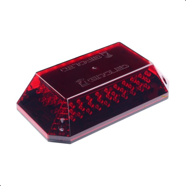 GIROLED CÚPULA 12V - LED VERMELHO - LENTE VERMELHA - Imagem 2