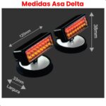 CONJUNTO SINALIZAÇÃO ASA DELTA 24V - CHICOTE 7MTS - Imagem 5